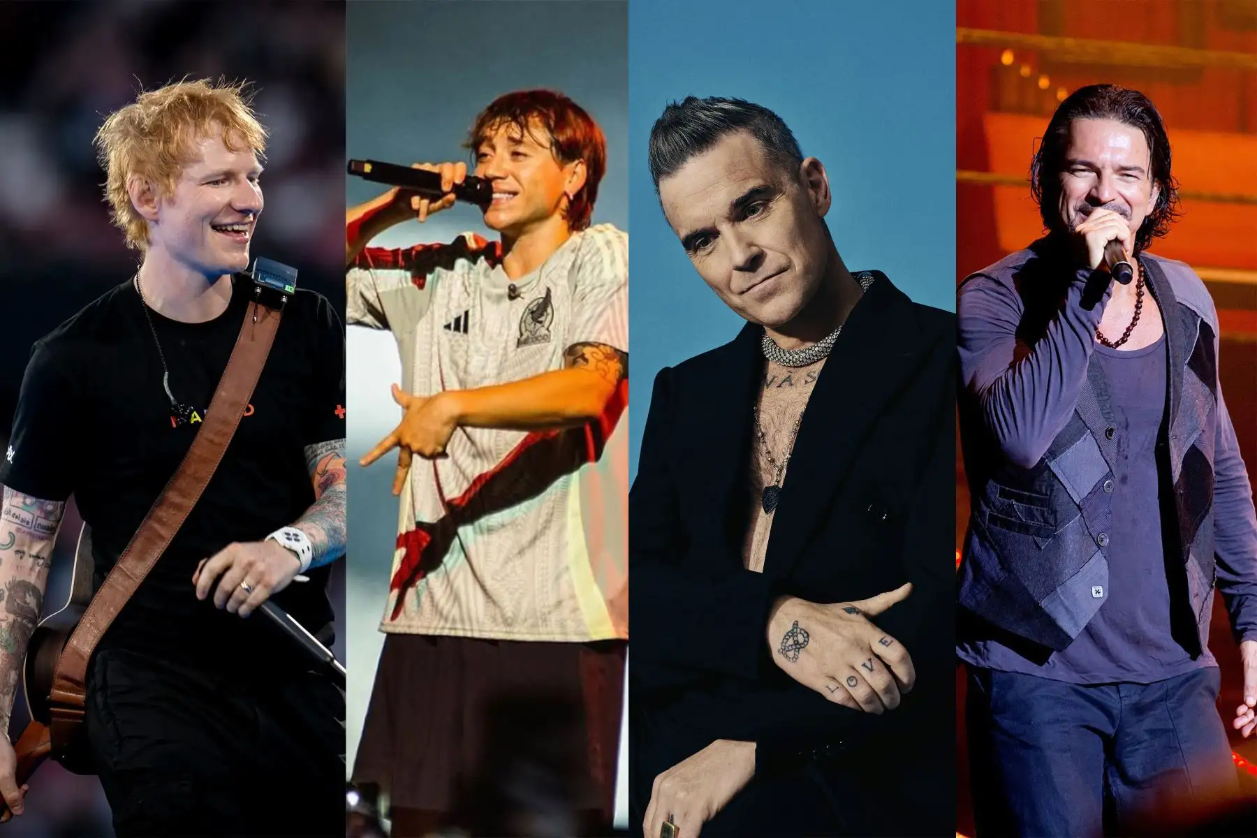 Ed Sheeran, Ricardo Arjona, Paulo Londra y Robbie Williams en ciclo de conciertos