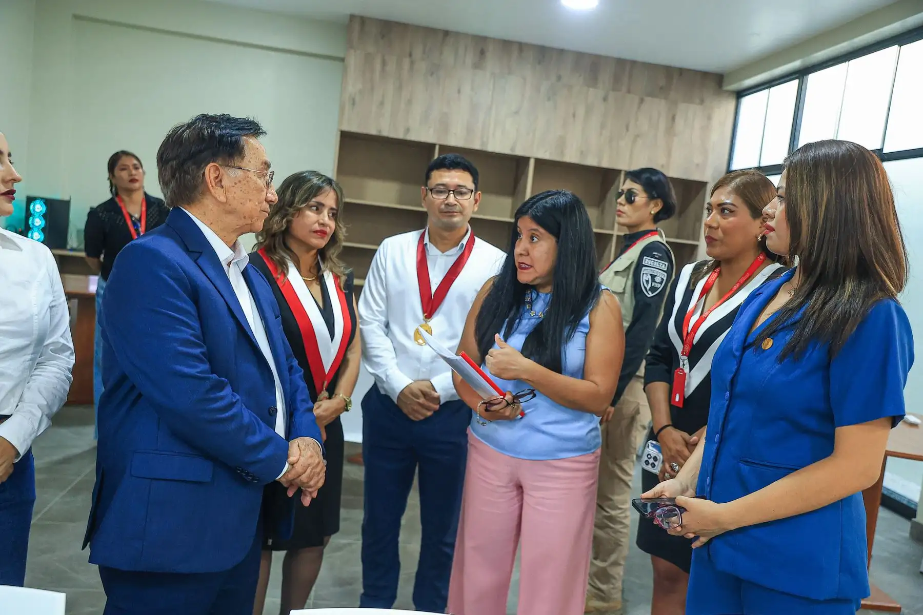 Presidente José María Balcázar, supervisó el Servicio Integral Especializado para la Prevención de la Violencia en las Familias (SIEF): ELOT Familia. Foto: ANDINA/Prensa Presidencia