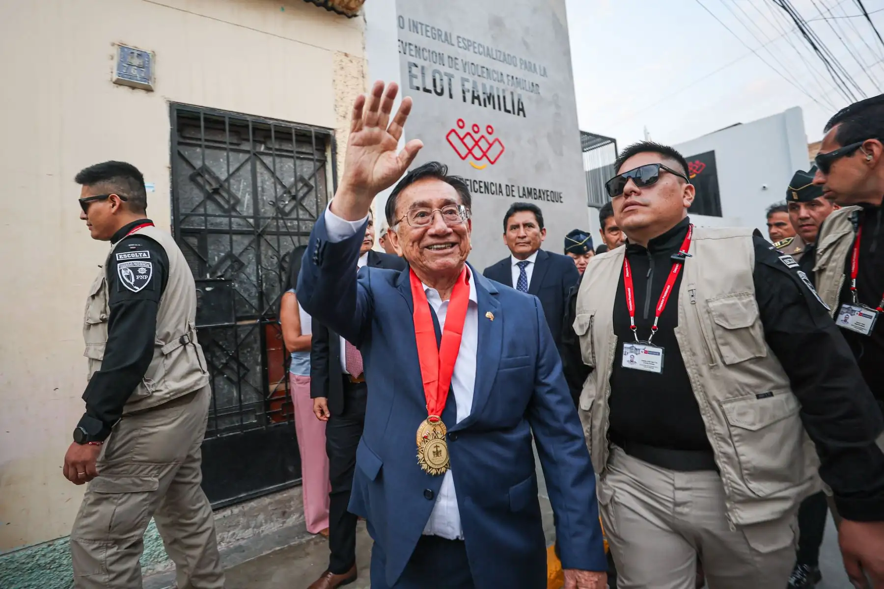 Presidente José María Balcázar, supervisó el Servicio Integral Especializado para la Prevención de la Violencia en las Familias (SIEF): ELOT Familia. Foto: ANDINA/Prensa Presidencia