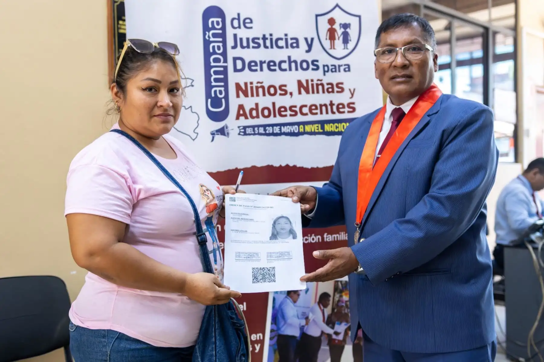 PJ emite depósitos por más de S/18 millones a favor de niños en campaña de justicia