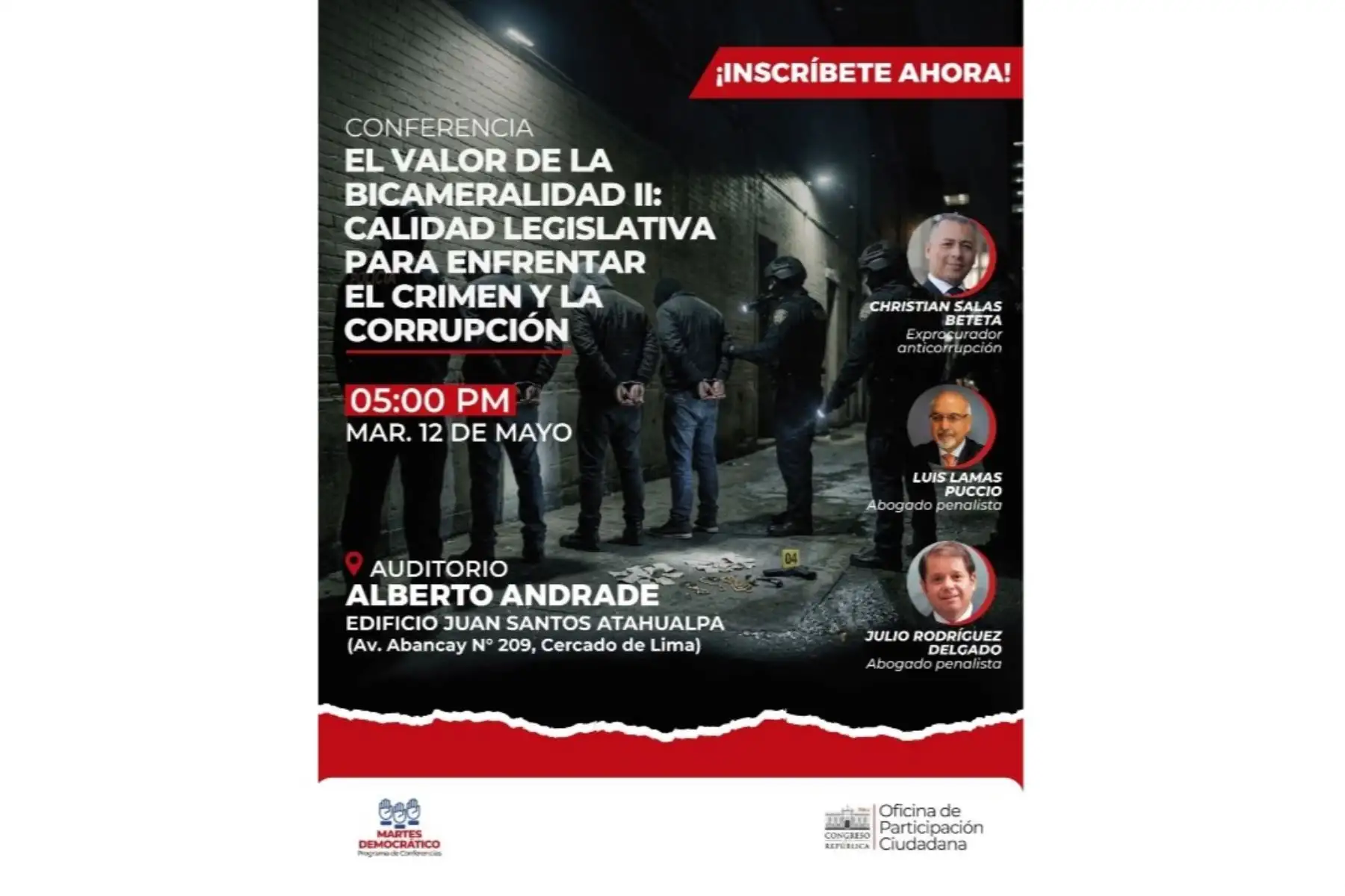 Expertos analizarán bicameralidad y su aporte a la lucha contra el crimen y la corrupción