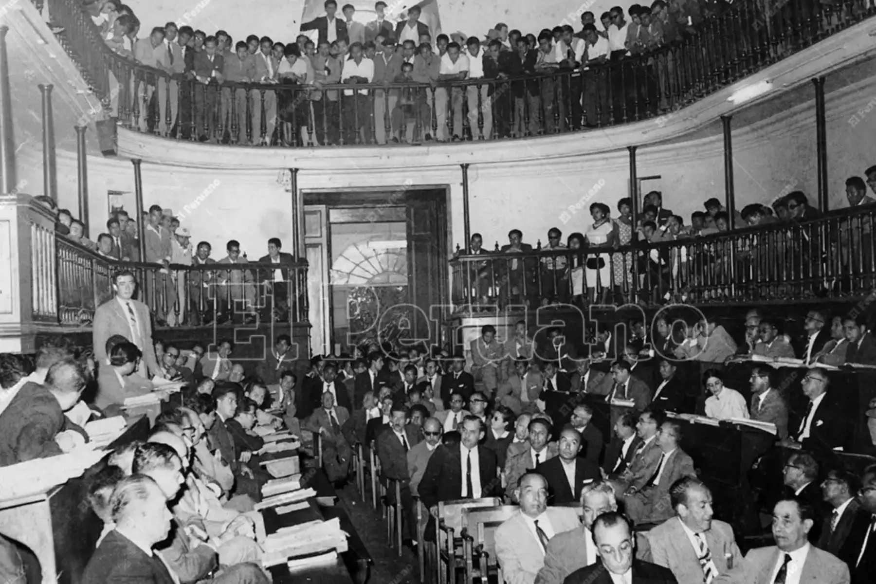 El histórico claustro sanmarquino reunió durante décadas a miles de estudiantes y docentes que formaron parte de la vida política, intelectual y cultural del Perú republicano. Foto: Archivo Histórico de El Peruano.