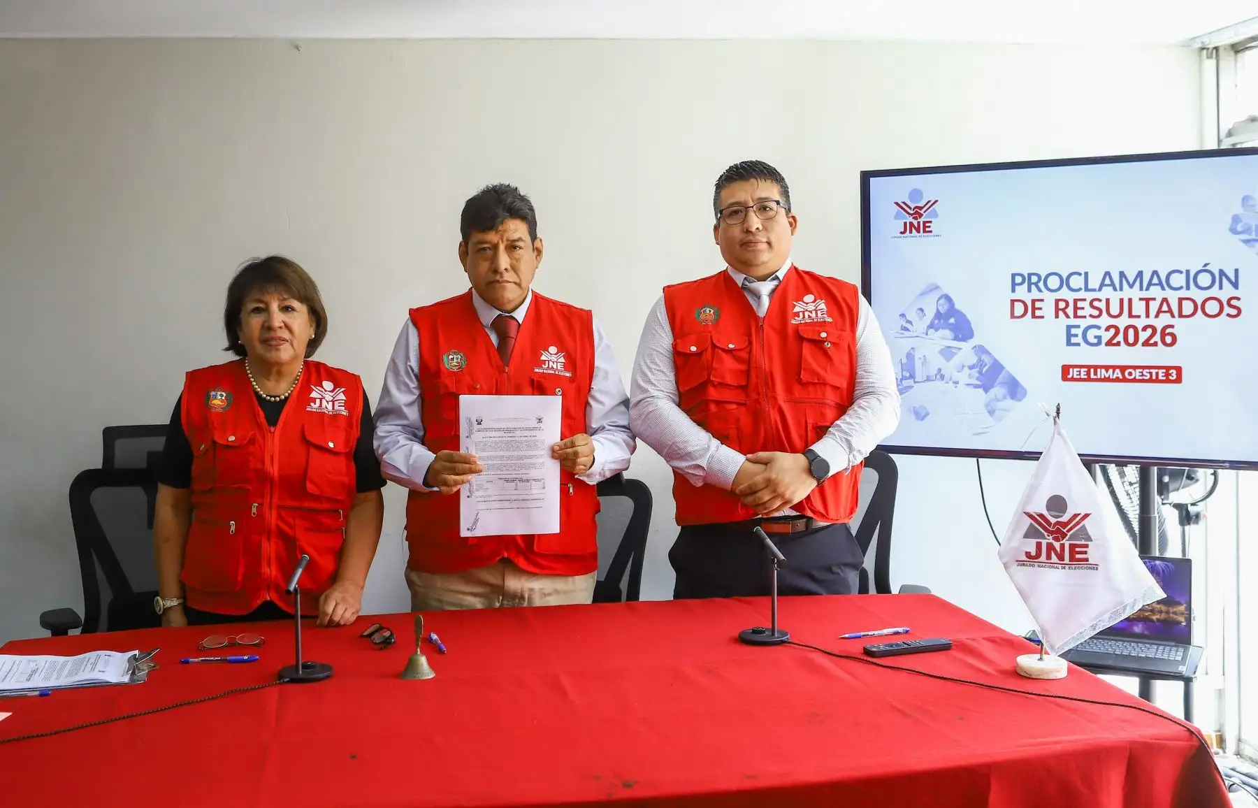 Elecciones 2026: JEE Lima Oeste 1 y 3 proclamaron resultados de elección presidencial