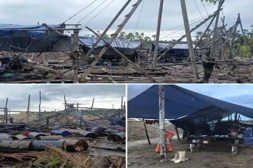 FF.AA  golpean a la minería ilegal en Madre de Dios.