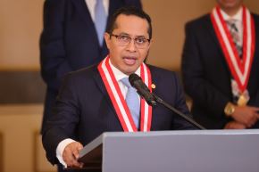 Presidente del Jurado Nacional de Elecciones, Roberto Burneo.


