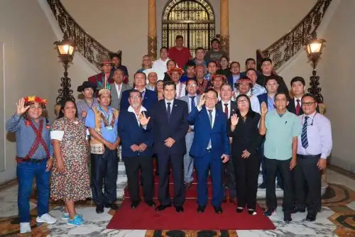 Presidente José María Balcázar se reunió con representantes de la comunidad Awajún para atender demandas sociales