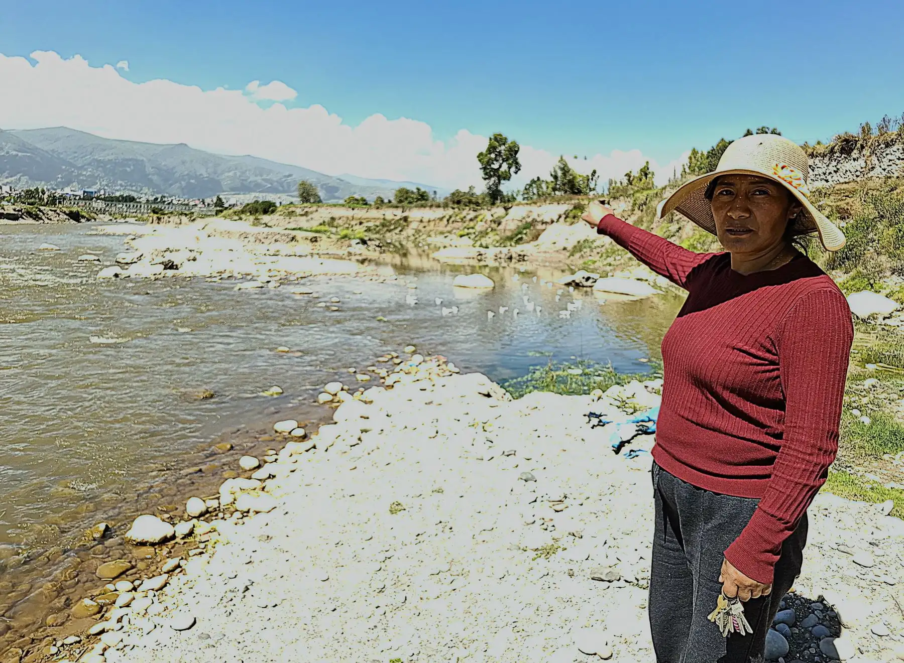 Junín: río Cunas destruye 100 m de trocha carrozable y deja incomunicadas a 200 familias
