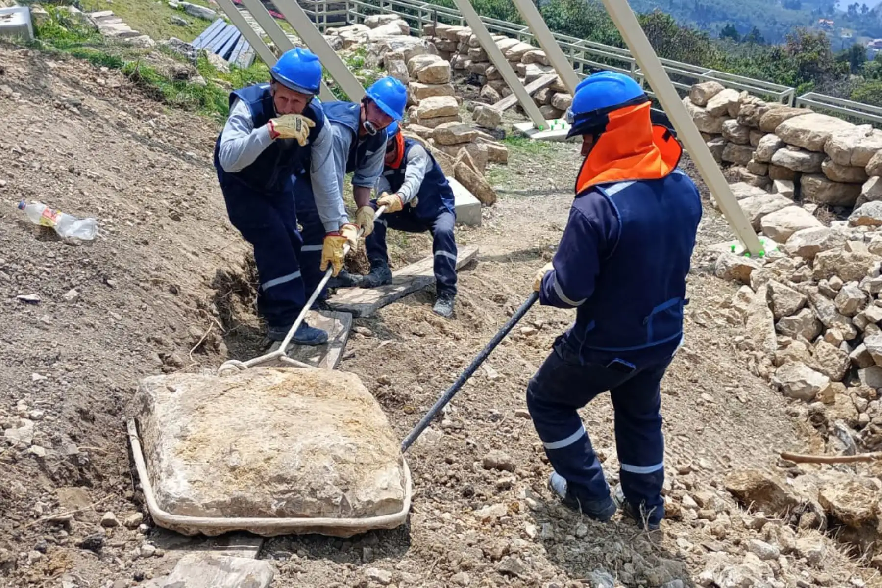La monumental fortaleza de Kuélap, principal ícono turístico y arqueológico de Amazonas, recuperó completamente el sector de la muralla sur. Foto: Difusión