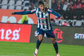 Marco Huamán anotó el úncio tanto en la victoria de Alianza Lima por 1-0 sobre Cienciano. Foto: Liga 1.