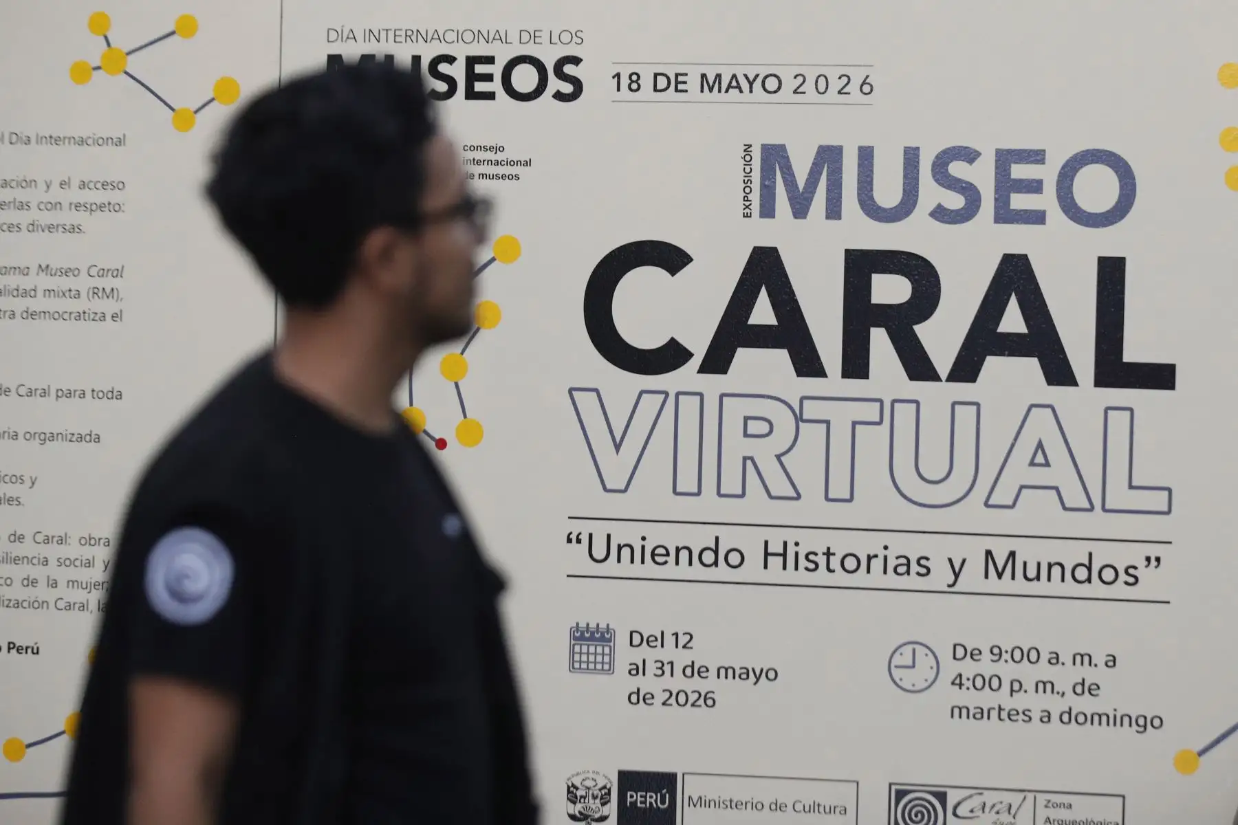 Durante la inauguración de la muestra, representantes de la Zona Arqueológica Caral destacaron la importancia de promover el patrimonio cultural mediante herramientas digitales e interactivas. Foto: ANDINA/Eddy Ramos.