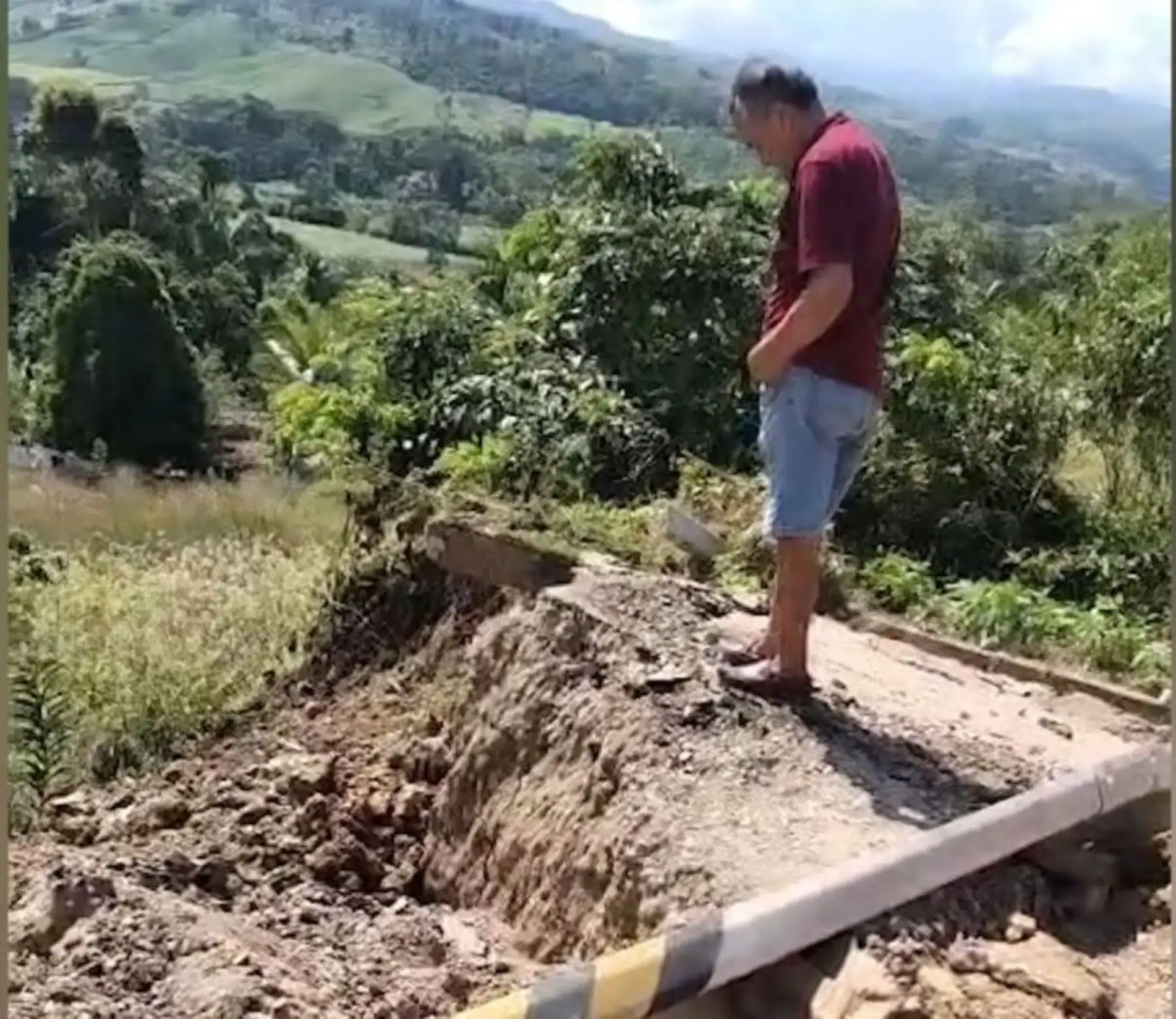 San Martín: Se agrava hundimiento de carretera San José de Sisa - Agua Blanca