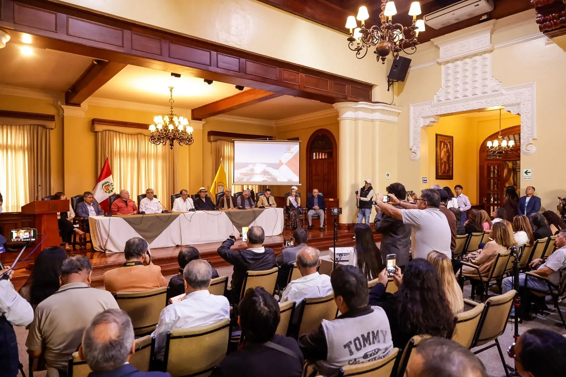 La presentación del Yakumama Paracas Fest 2026 destacó que la ceremonia de homenaje al mar se desarrollará en inmediaciones de “El Candelabro” y contará con la participación de actores del Inti Raymi y Los Sikuris de Puno. Foto: ANDINA/Luis Iparraguirre.