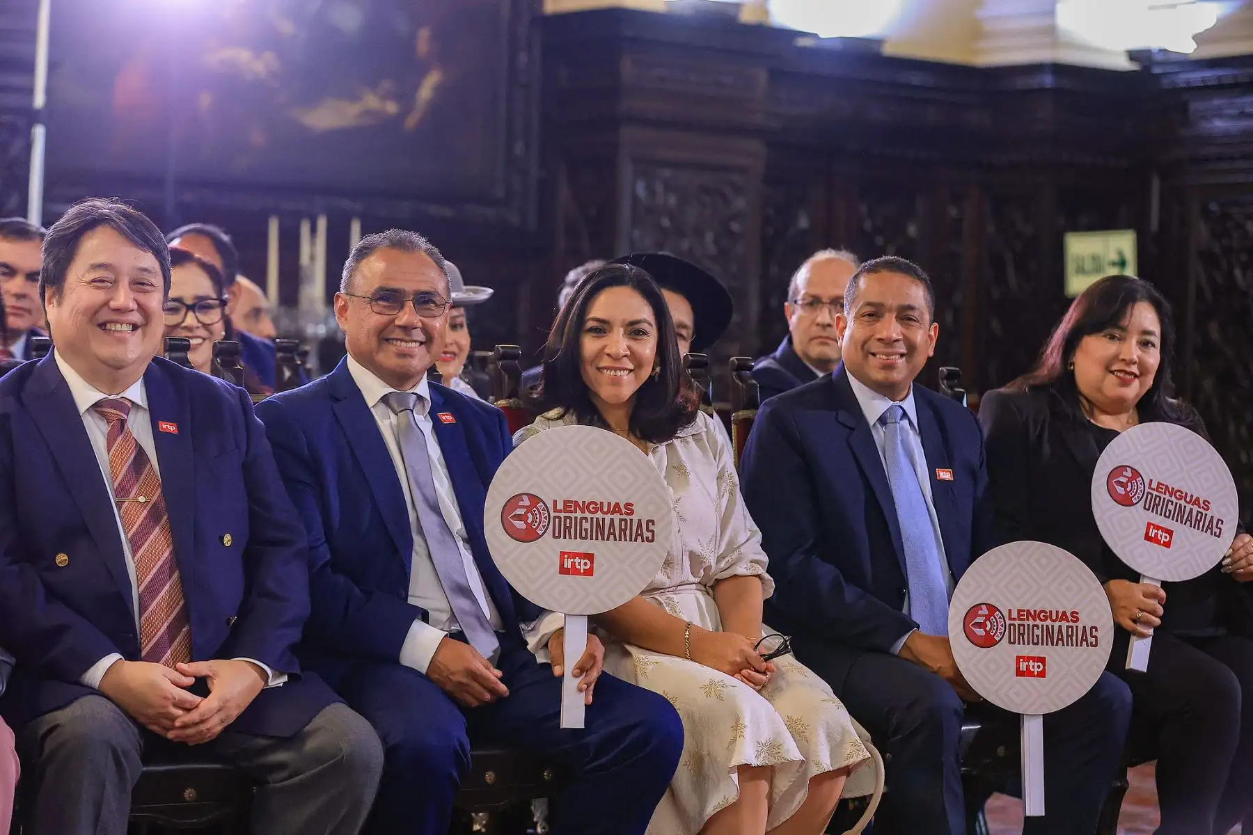 El presidente de la República, José María Balcázar Zelada, participó en el lanzamiento de nuevas herramientas de acceso y atención en lenguas indígenas u originarias, impulsadas por el Ministerio de Cultura. Foto: ANDINA/Prensa Presidencia