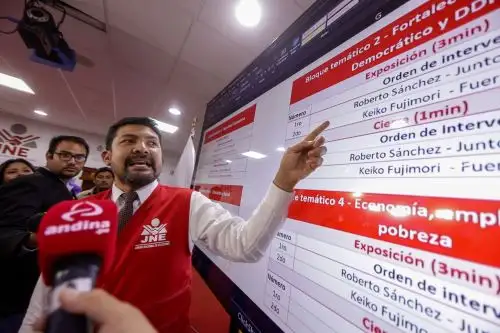 JNE define orden de intervenciones y temas para debates de segunda vuelta