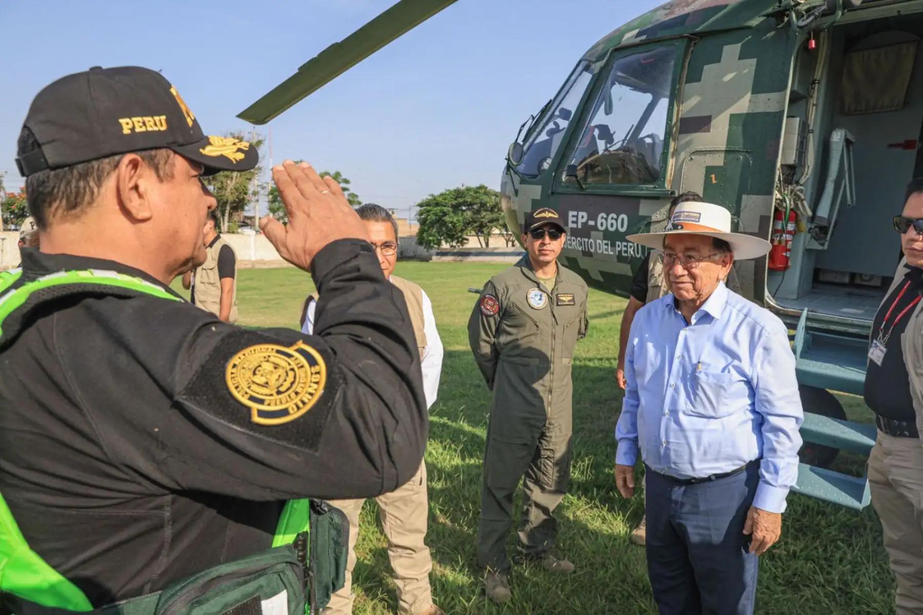 El presidente de la República José María Balcázar llegó a Chepén, en la región La Libertad, donde participará en importantes actividades orientadas al desarrollo y bienestar de la población. Foto: ANDINA/ Prensa Presidencia