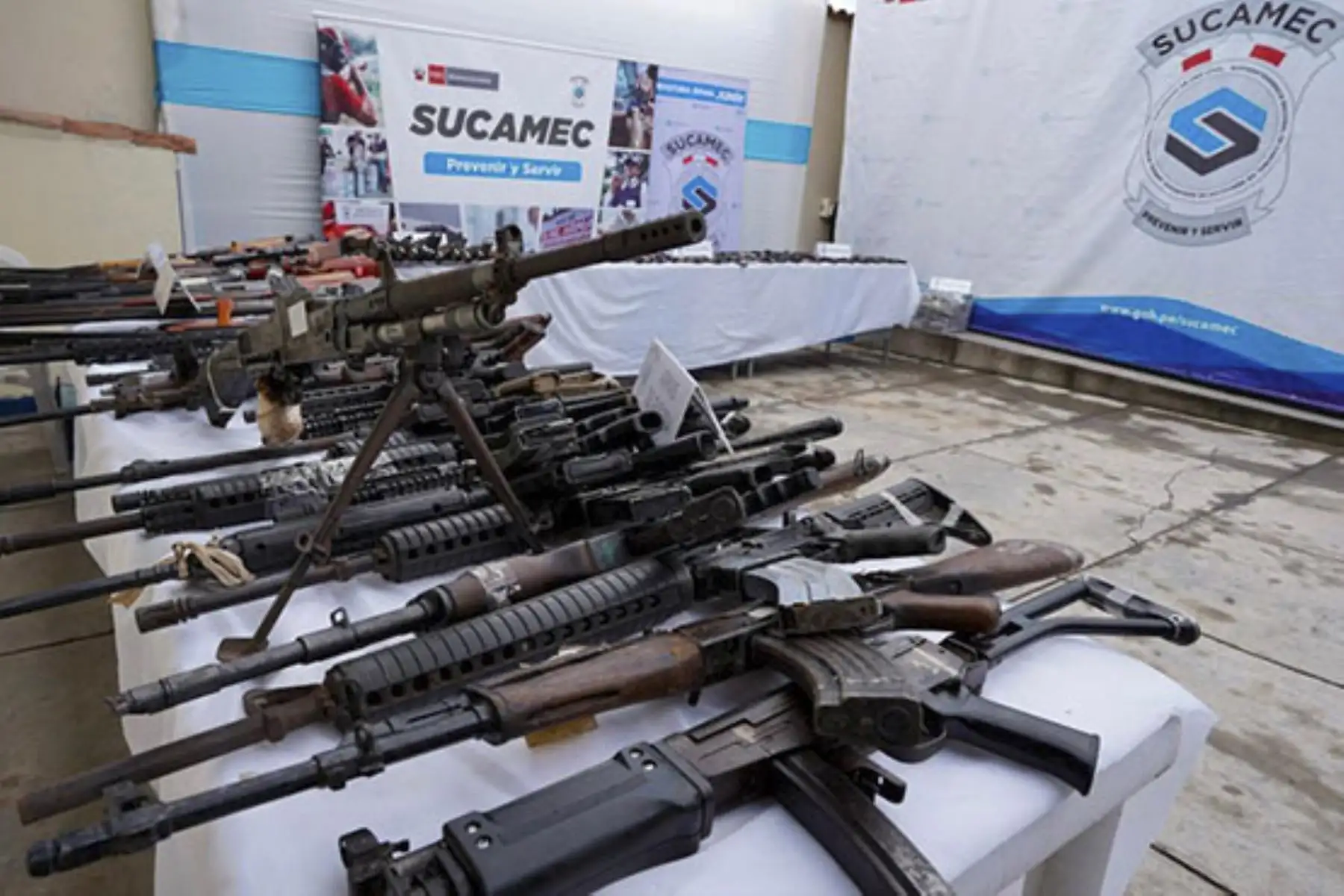 Junín: Sucamec presenta 353 armas de fuego incautadas en la región en los últimos meses