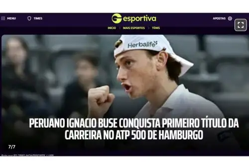 Así informó la prensa internacional sobre el triunfo histórico de Ignacio Buse en el ATP 500