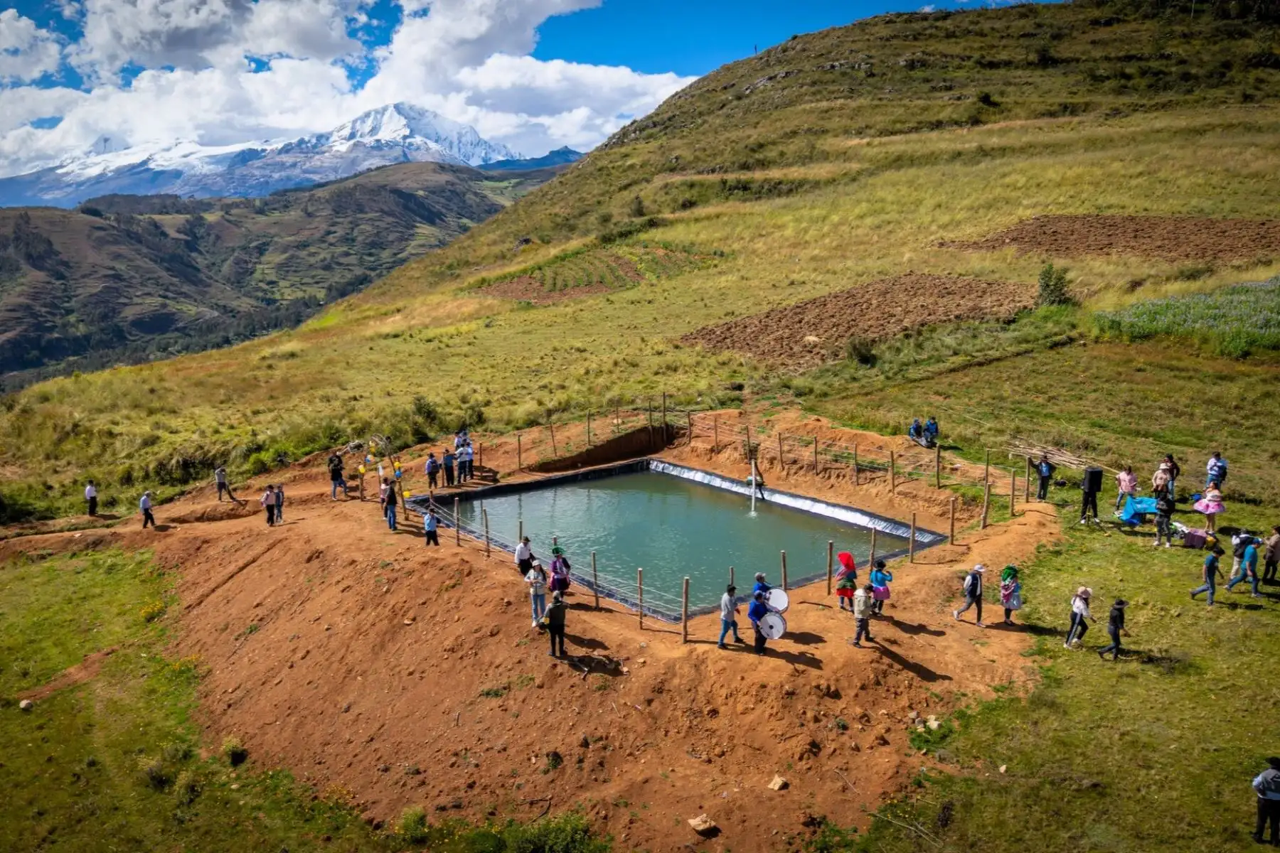 Agro sostenible: microrreservorio beneficiará a 100 productores del centro poblado Chavín