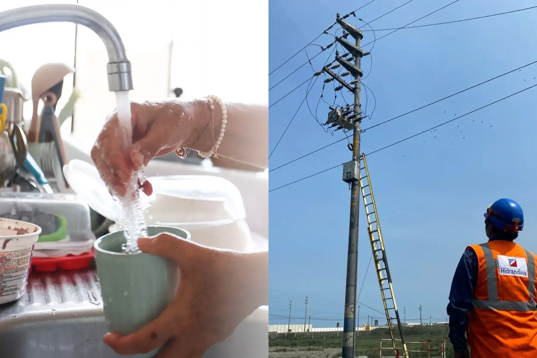 Corte de agua y luz del 26 al 28 de mayo: distritos afectados y horario de reposición
