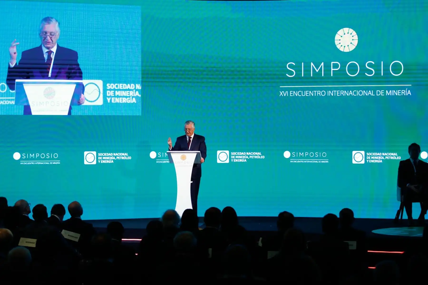 El ministro de Relaciones Exteriores, Carlos Pareja, participó en la inauguración del XVI Encuentro Internacional de Minería, que se realiza del 26 al 28 de mayo de 2026 en el hotel Marriot de Miraflores. Foto: ANDINA/Daniel Bracamonte