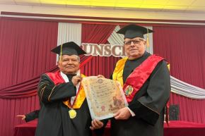 El rector Emilio Ramírez Roca destacó que bajo el liderazgo de Julio Velarde "el Perú ostenta el periodo de inflación más baja y estable de toda América Latina".