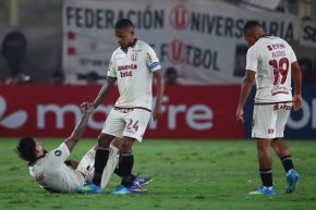 ¡A levantarse! Universitario quedó eliminado de la Libertadores al empatar con Tolima y ahora se concentrará en el torneo local. Foto:AFP