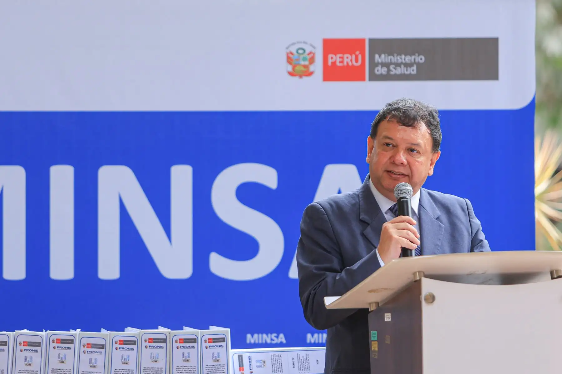 Presidente José María Balcázar participó en la ceremonia de presentación del proyecto viable del Hospital Nacional Dos de Mayo. Foto: ANDINA/Prensa Presidencia