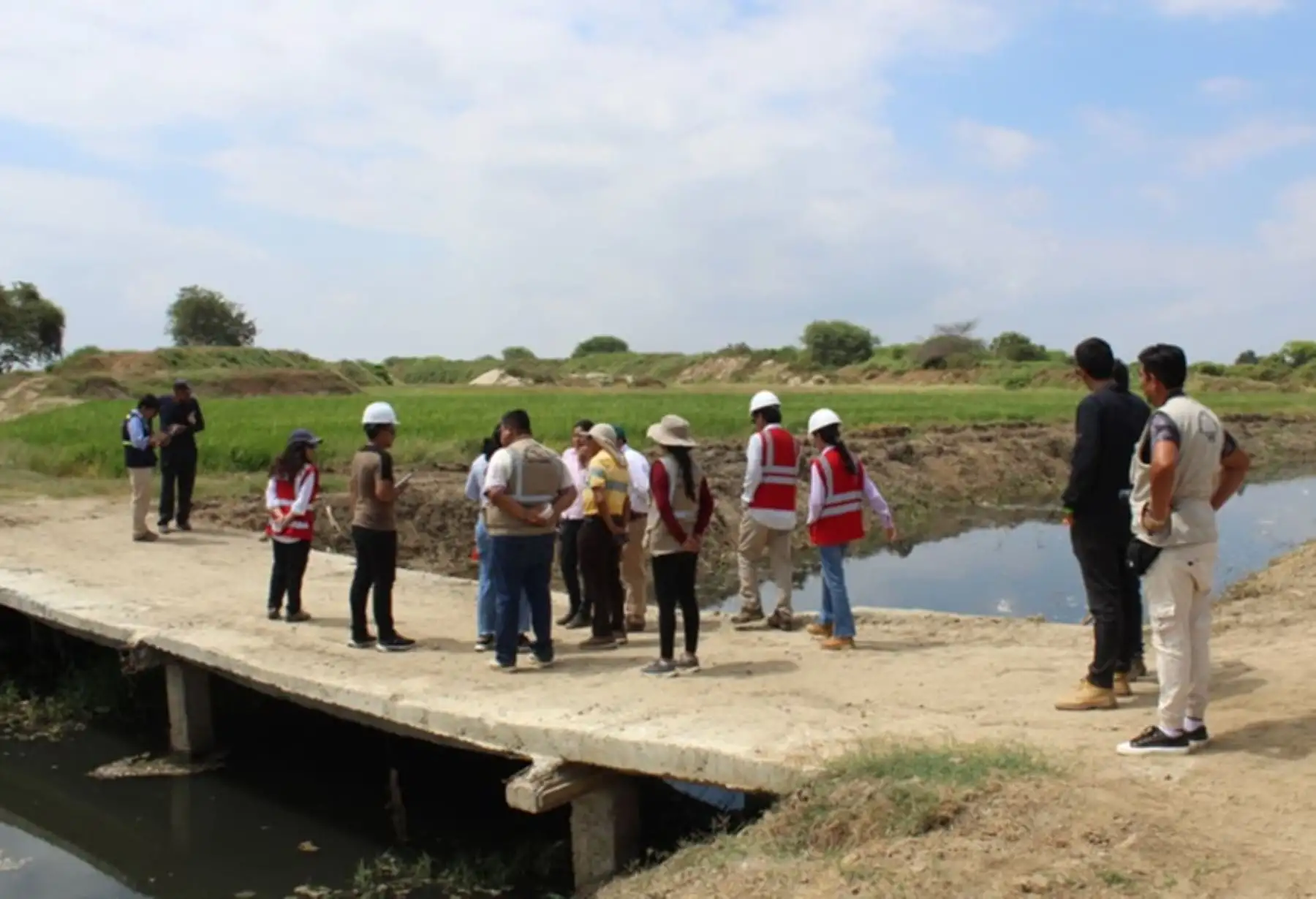 Tumbes: ANIN y Consejo de Recursos Hídricos supervisan obras para reducir inundaciones