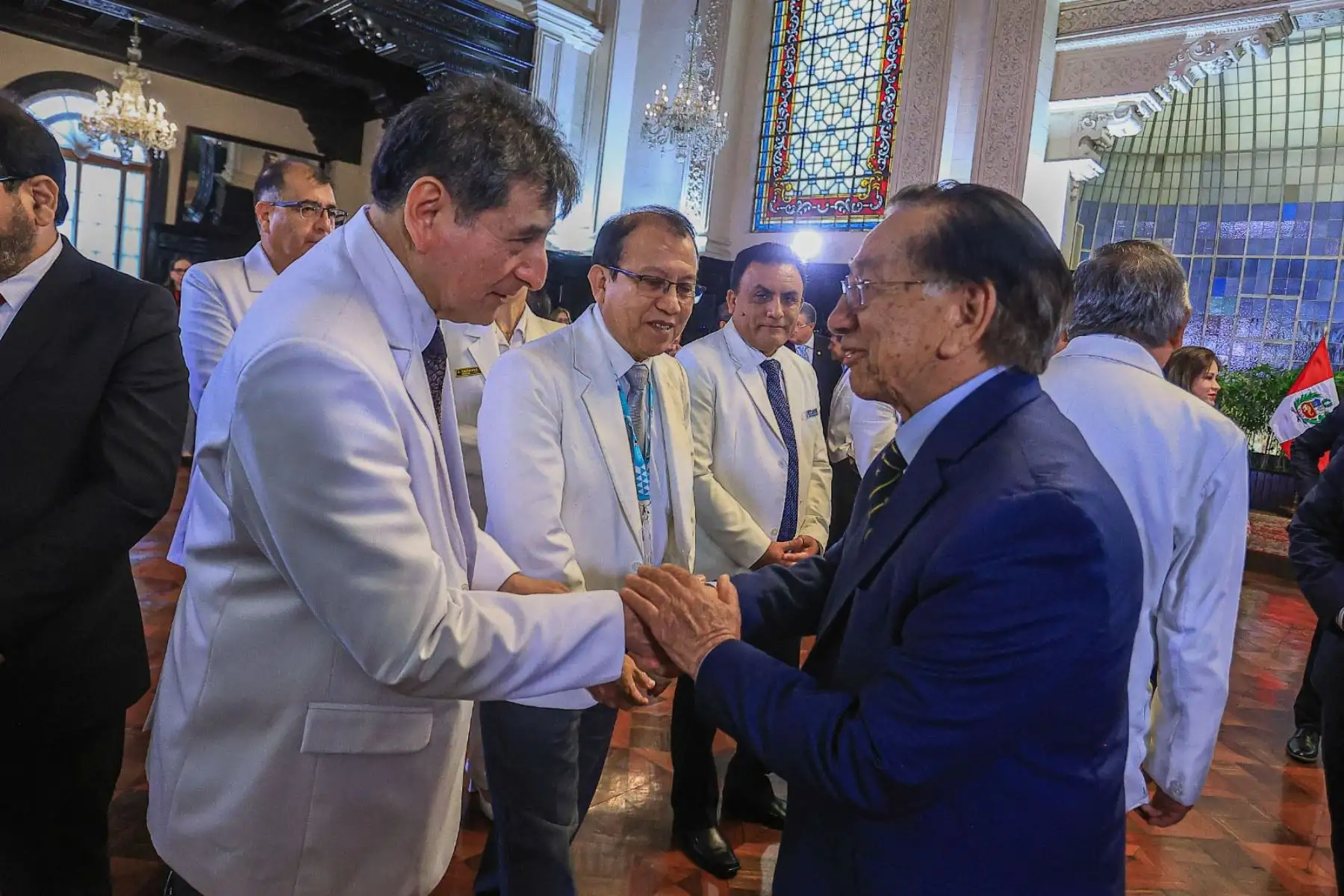 El Gobierno presentó la "Hoja de ruta intersectorial 2026-2029. Hacia un sistema de salud con estándares OCDE", durante una ceremonia oficial realizada en Palacio de Gobierno, donde el presidente José María Balcázar resaltó la prioridad de fortalecer la atención sanitaria en el país. Foto: ANDINA/ Prensa Presidencia