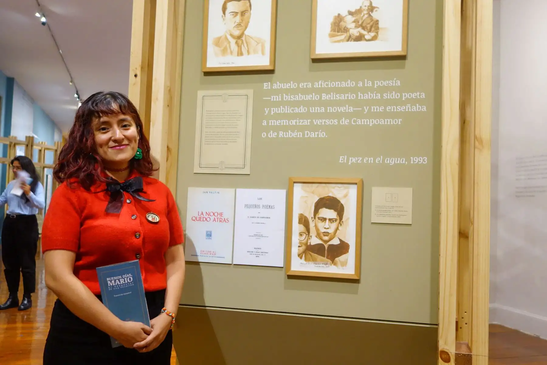 Ibis Meléndez estuvo a cargo del equipo de curaduría de la exposición "Buenos días, Mario" de la Casa de la Literatura Peruana. Fotos: José Vadillo Vila