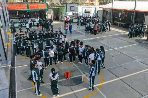 Primer Simulacro Nacional Multipeligro 2026 en el Colegio San Vicente de Paul de Chaclacayo