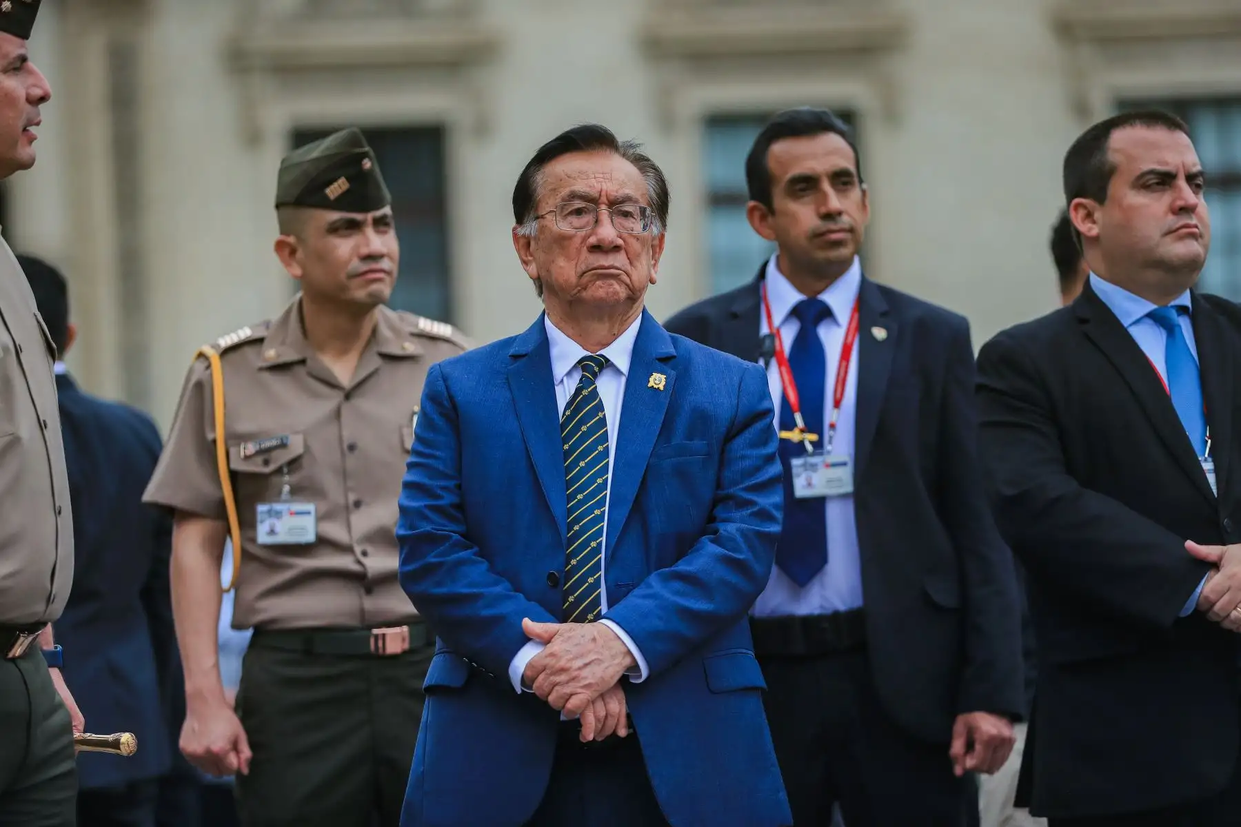 El presidente de la república, José María Balcázar, participa, desde Palacio de Gobierno, del Simulacro Nacional Multipeligro 2026. Foto: ANDINA/Prensa Presidencia