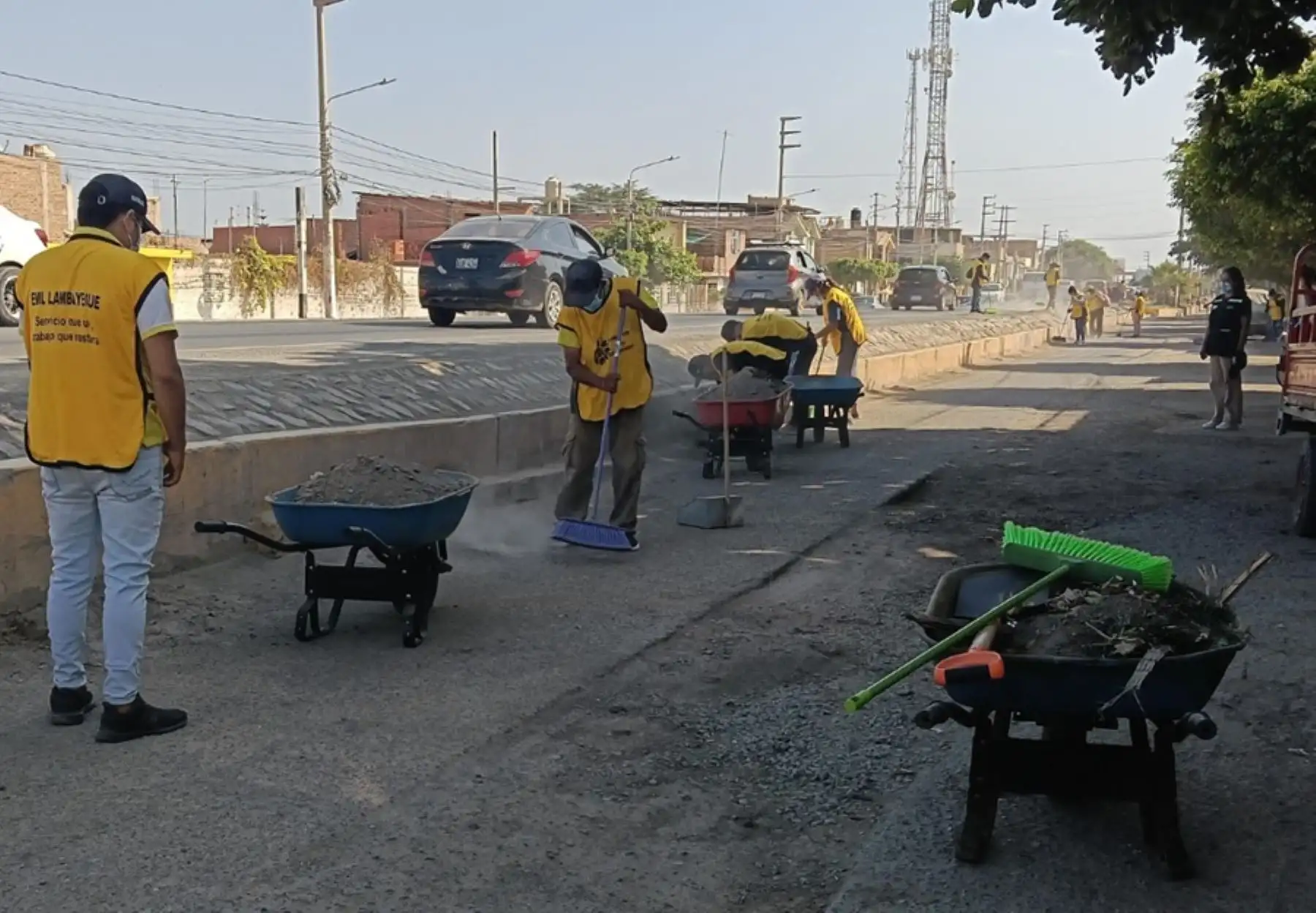 Lambayeque: sentenciados realizan jornada de limpieza y arborización en Picsi