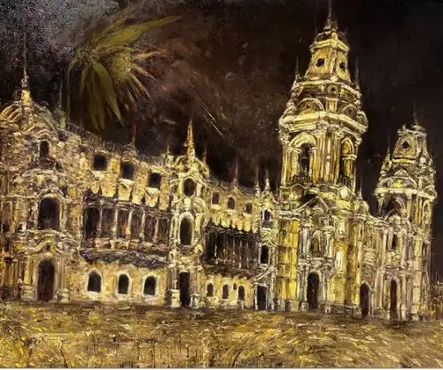 La línea amarilla del artista Leo Zapata.