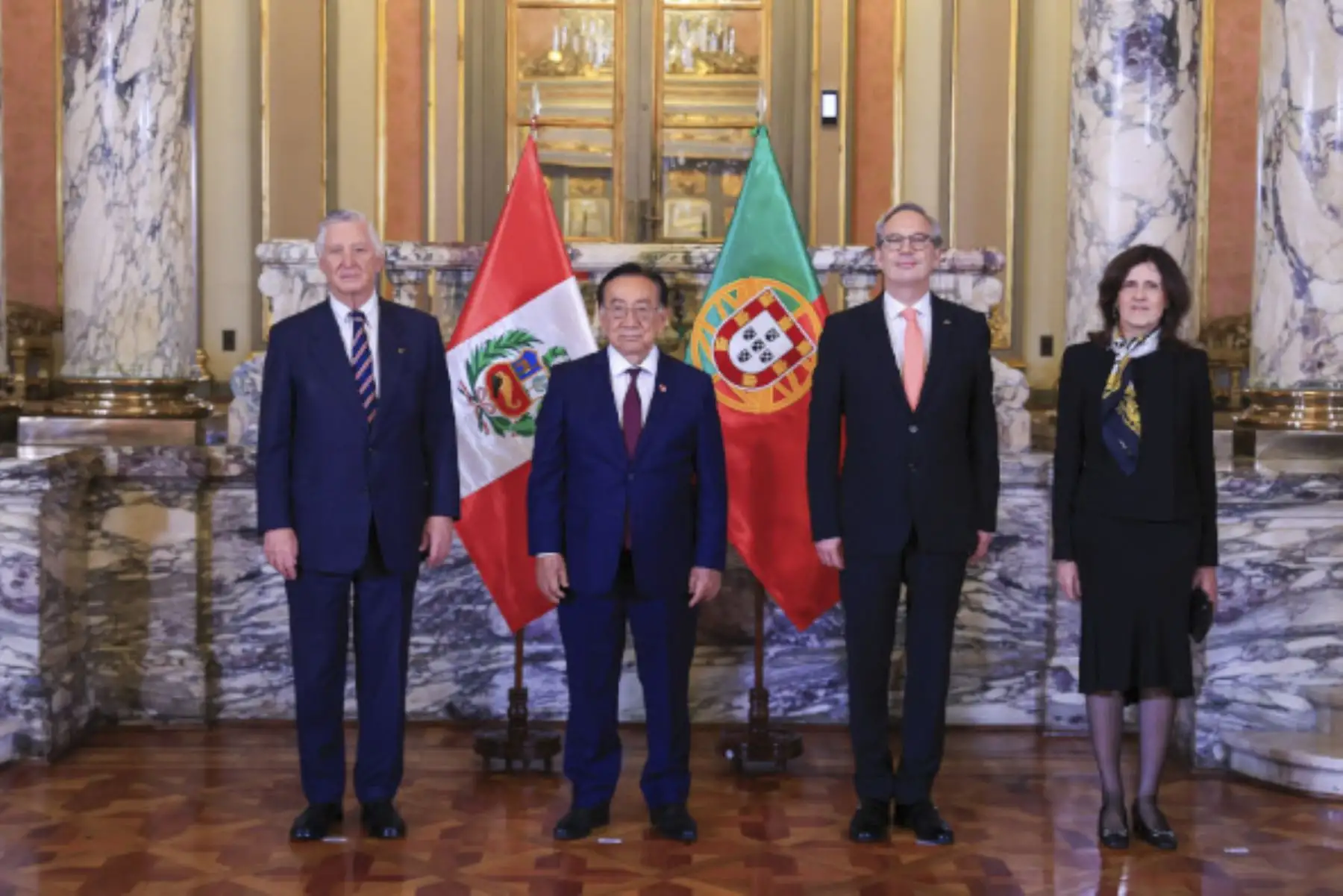 Peru: President receives credentials from ambassadors of Portugal, Russia, and Qatar