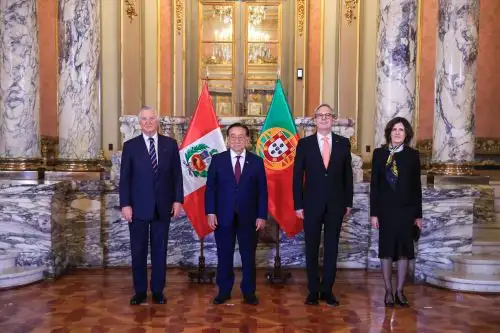 Presidente Balcázar recibió cartas credenciales de embajadores de Portugal, Rusia y Qatar