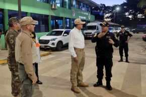 El ministro José Zapata Morante verificó las acciones policiales en Madre de Dios. Foto: MININTER/Difusión