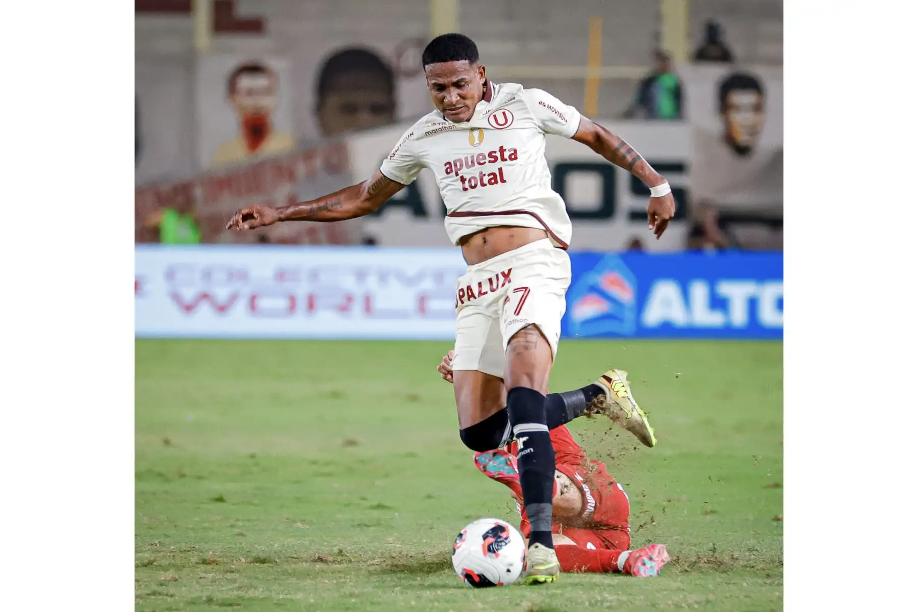 Universitario derrotó 2-1 a Sport Huancayo en el Estadio Monumental por la última fecha del Torneo Apertura. Foto: Liga 1