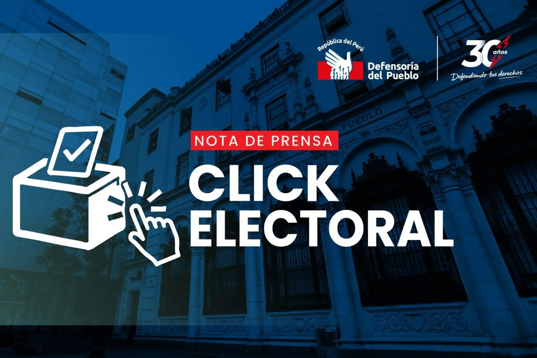 Elecciones 2026: Defensoría lanza campaña para aumentar participación ciudadana