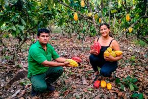 Productores del Vraem, apoyados técnicamente por Devida, fueron distinguidos por la alta calidad de su cacao. Foto: DEVIDA/Difusión