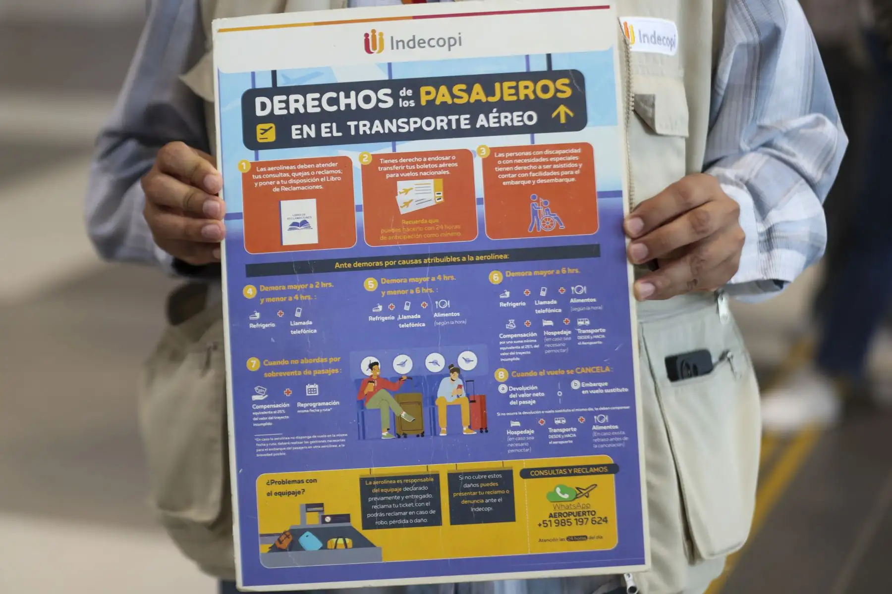 Entre los reclamos resueltos se incluyeron casos vinculados a falta de idoneidad, como incumplimientos, deficiencias en la atención y cancelaciones de viajes. Foto: ANDINA/Ricardo Cuba