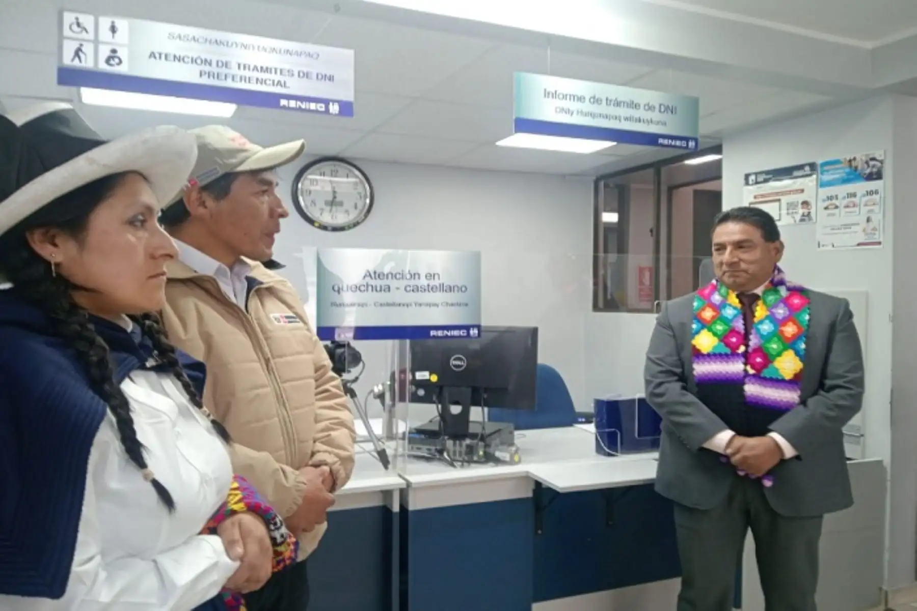 Reniec instala ventanilla para atención de quechuahablantes en Huancavelica
