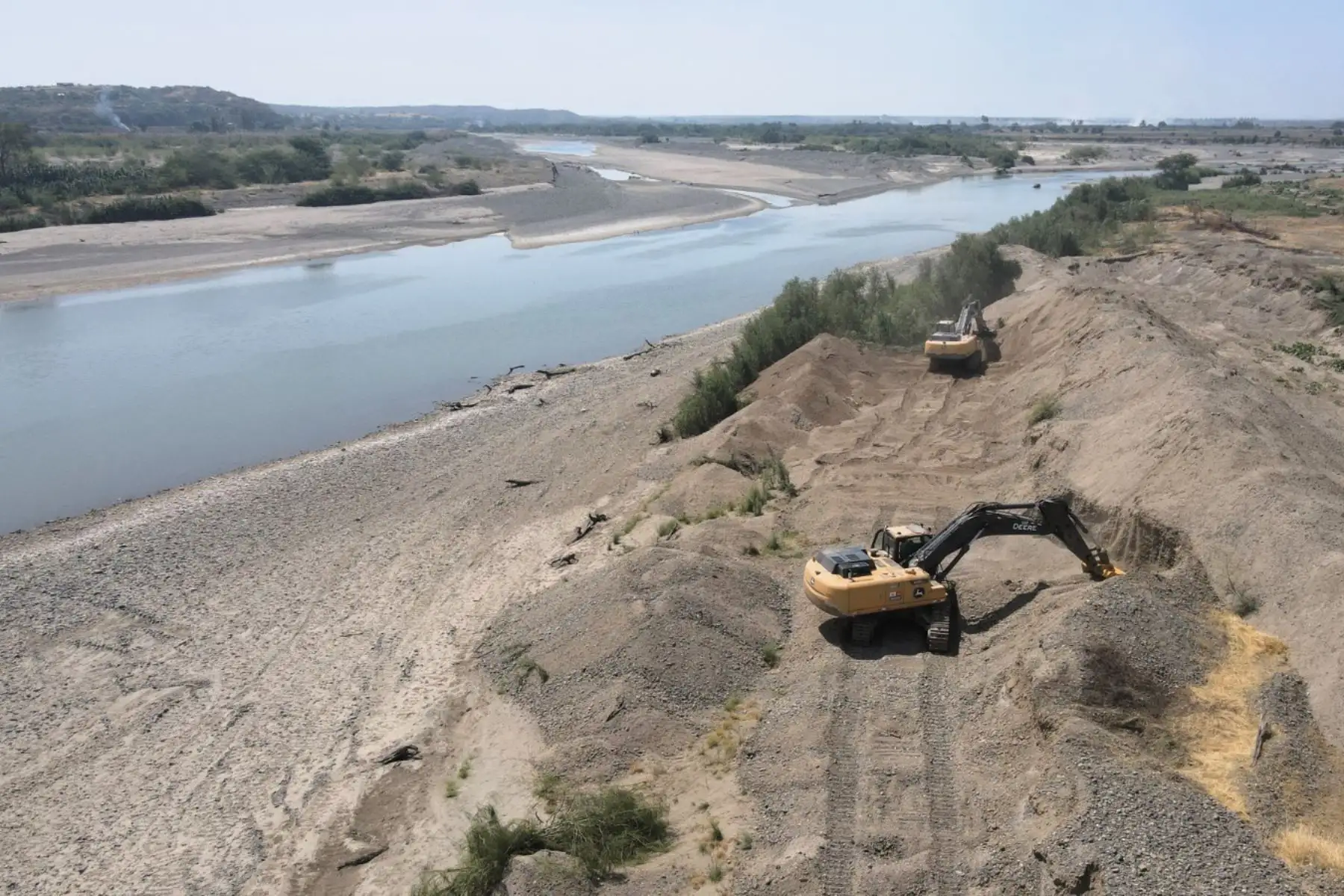 Río Chira: trabajos de la ANA beneficiarán a más de 10,000 familias agricultoras en Piura