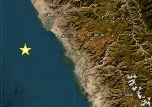 Trujillo fue remecida esta madrugada por un temblor de magnitud 4.9. Su epicentro se localizó en el océano Pacífico.