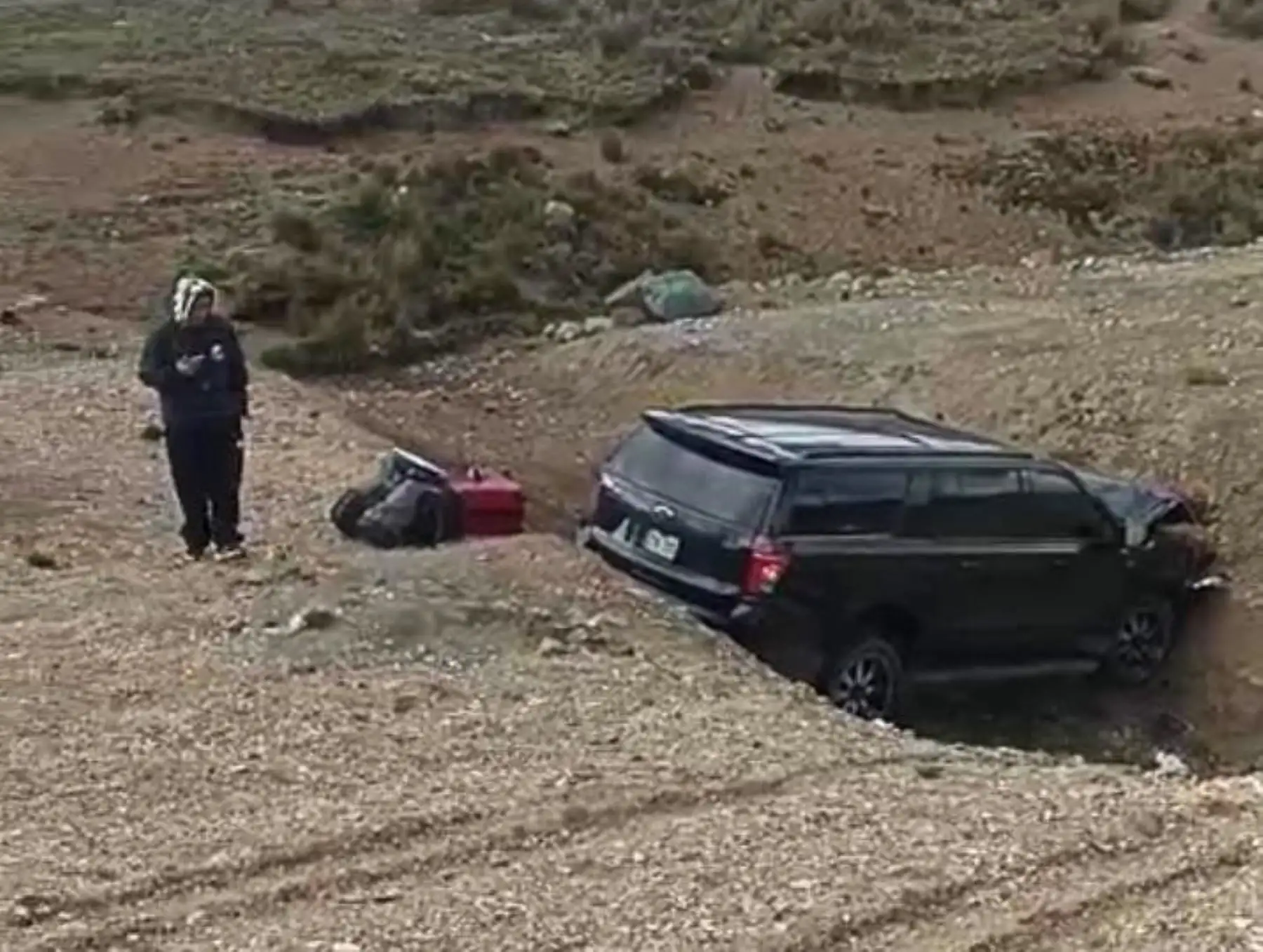 Accidente en Junín: despiste de camioneta en vía Pasco - Canta deja tres personas heridas