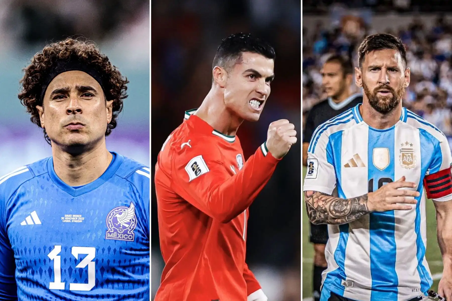Récord histórico: Cristiano Ronaldo, Lionel Messi y Guillermo Ochoa jugarán 6 Mundiales