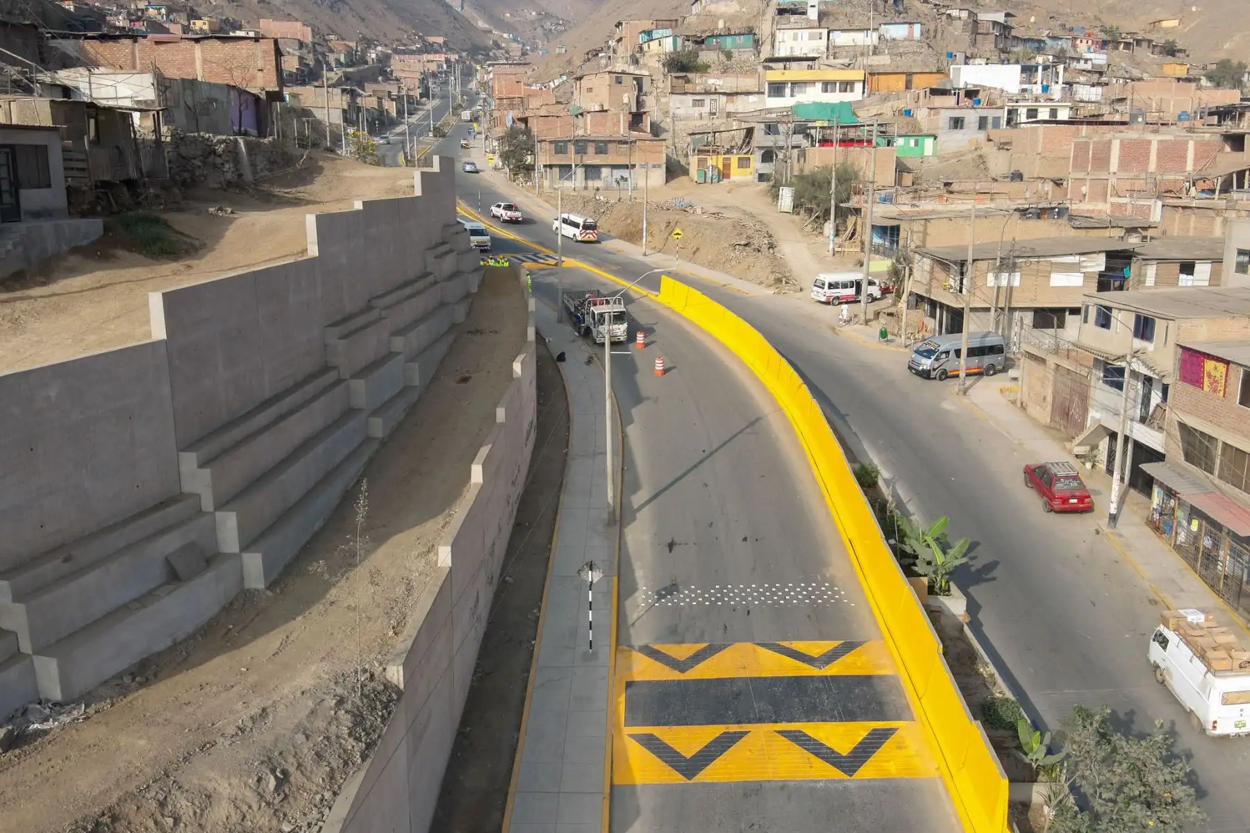 La intervención beneficia a miles de usuarios que utilizan diariamente esta importante conexión entre Lima Norte y San Juan de Lurigancho. Fotos: Difusión.