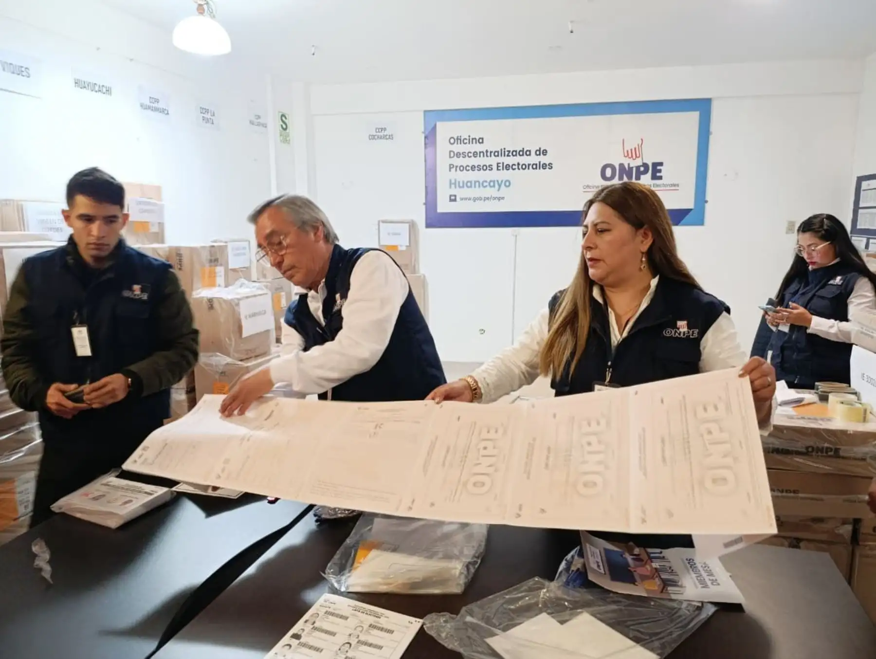 Elecciones 2026: distribución del material electoral en Junín prioriza zonas más alejadas