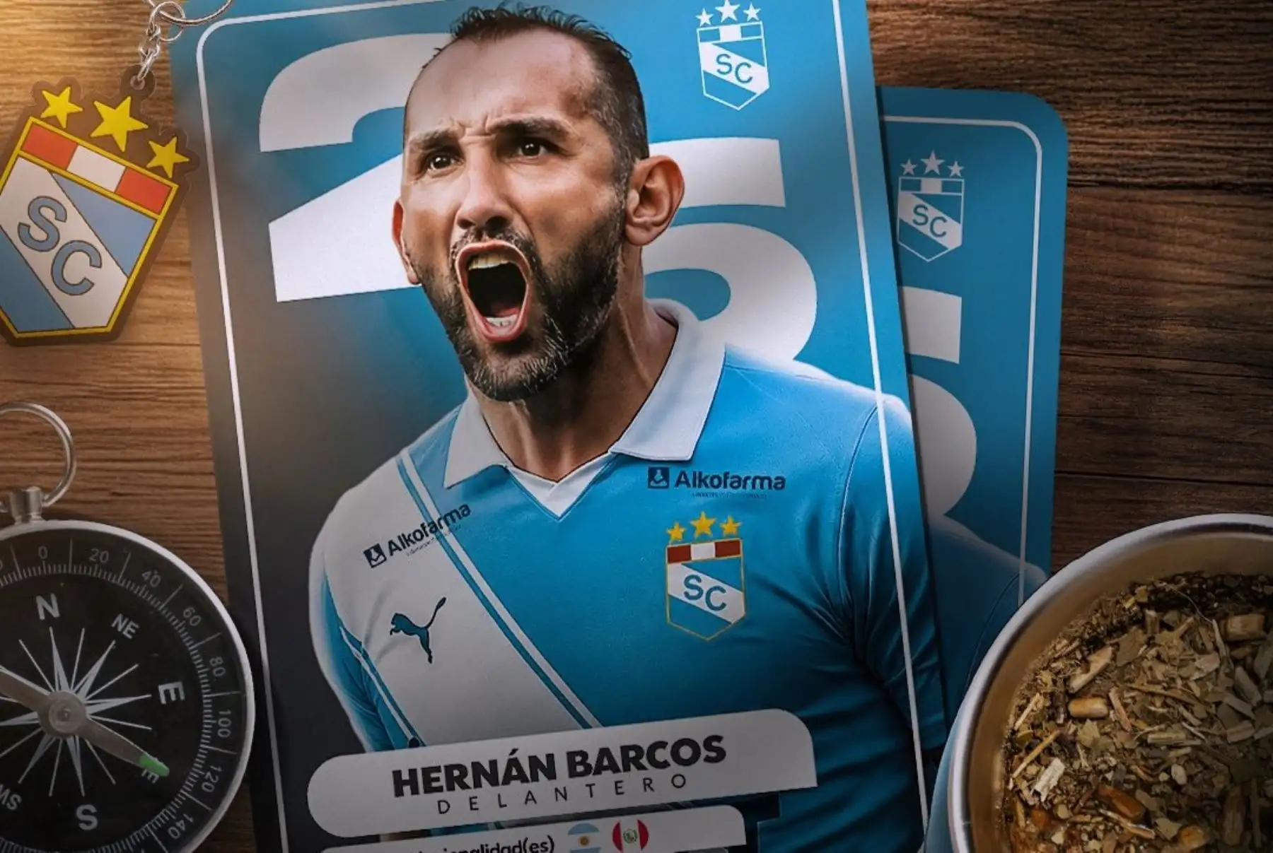 ¡Es oficial! Sporting Cristal anunció la contratación de Hernán Barcos hasta fin de año