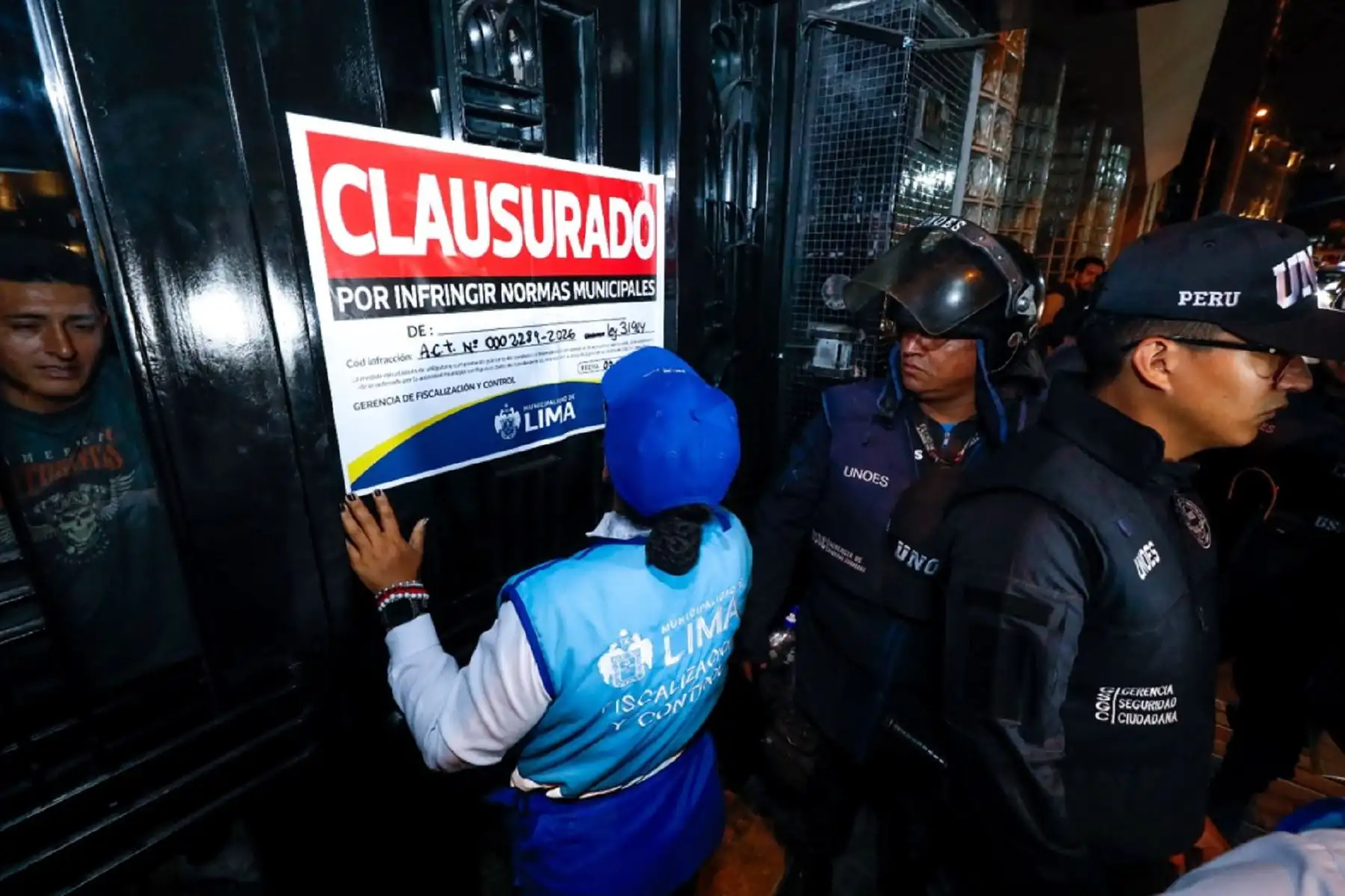 MML clausura discotecas informales durante operativo nocturno en jirón De La Unión